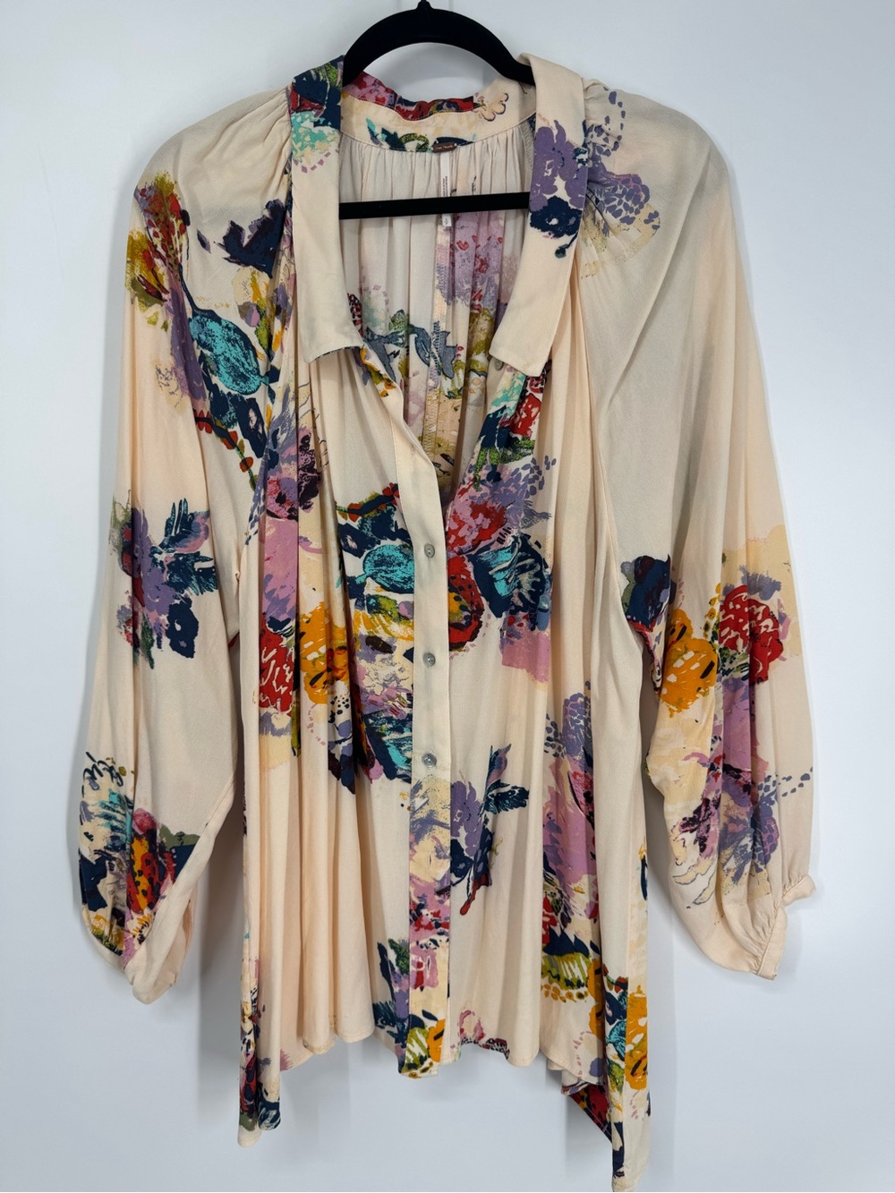 Free People Meadow Lark Shirt Blouse Size S - Picture 5 of 13